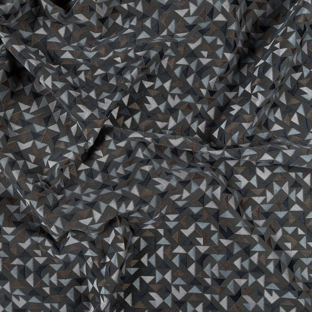 Multicolour geometric pattern velvet flock Easy Clean sofa, chair and curtain fabrics