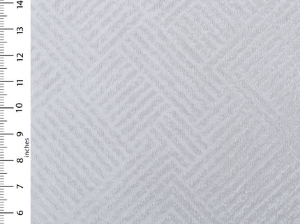 Light grey colour textured velvet flock geometric pattern sofa, chair and curtain fabrics
