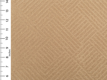 Mustard gold colour textured velvet flock geometric pattern sofa, chair and curtain fabrics