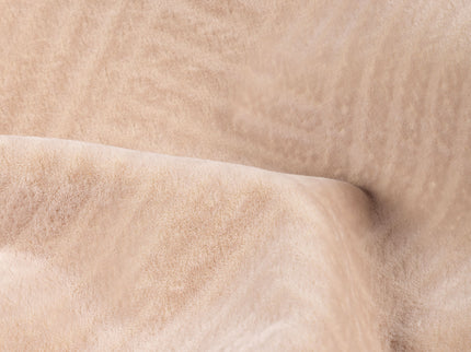 Beige colour textured velvet flock geometric pattern sofa, chair and curtain fabrics