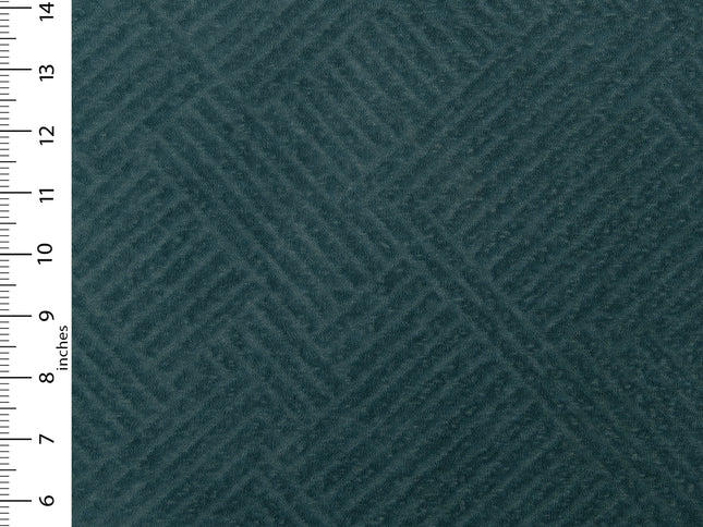 Navy blue colour textured velvet flock geometric pattern sofa, chair and curtain fabrics