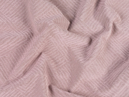 Dusty pink colour textured velvet flock geometric pattern readymade cushion cover