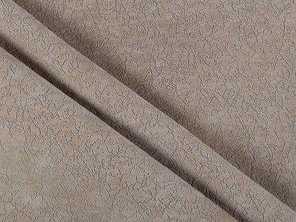 Beige Colour Textured Velvet Flock Easy Clean Sofa and Chair Fabric