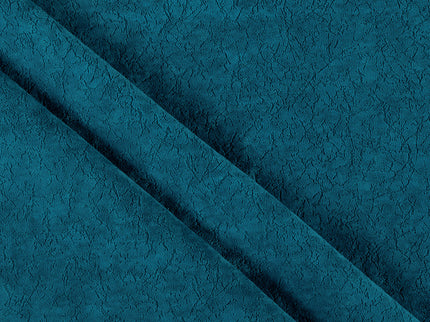 Turquoise Colour Textured Velvet Flock Easy Clean Sofa and Chair Fabric