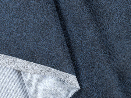 Charcoal Blue Colour Leather Texture Suede Sofa and Chair Fabric