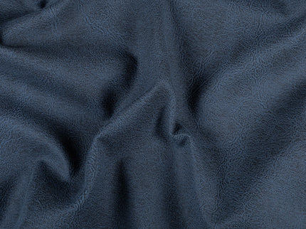 Charcoal Blue Colour Leather Texture Suede Sofa and Chair Fabric