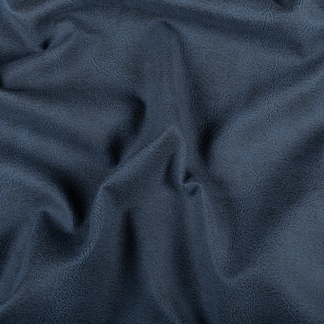 Charcoal Blue Colour Leather Texture Suede Sofa and Chair Fabric