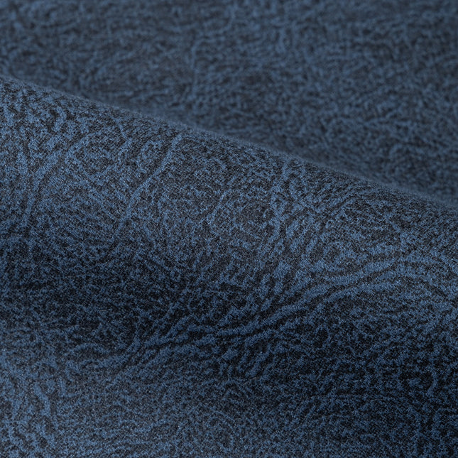 Charcoal Blue Colour Leather Texture Suede Sofa and Chair Fabric