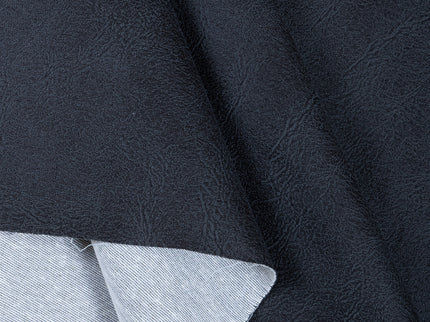 Charcoal Black Colour Leather Texture Suede Sofa and Chair Fabric