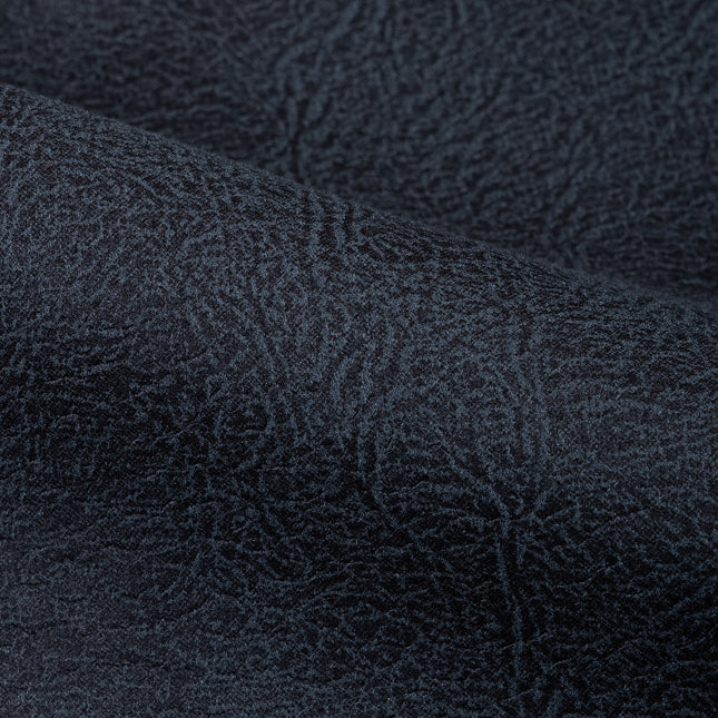 Charcoal Black Colour Leather Texture Suede Sofa and Chair Fabric