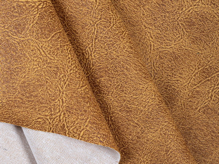 Mustard Yellow Colour Leather Texture Suede Sofa and Chair Fabric