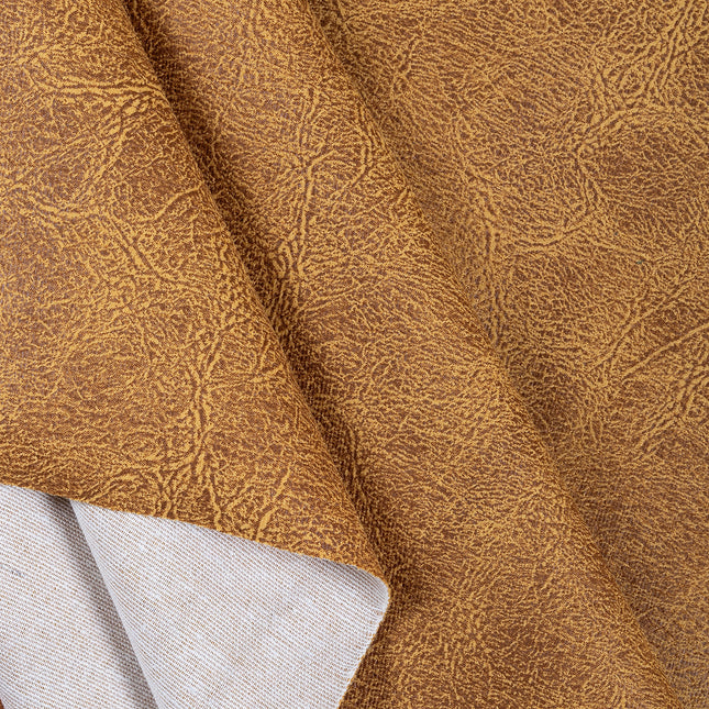 Mustard Yellow Colour Leather Texture Suede Sofa and Chair Fabric