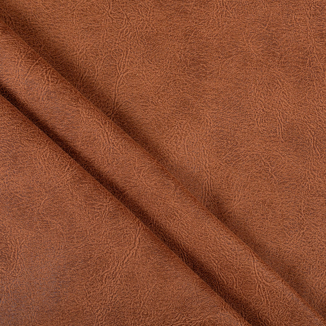 Rust Colour Leather Texture Suede Sofa and Chair Fabric