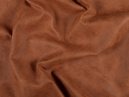 Rust Colour Leather Texture Suede Sofa and Chair Fabric