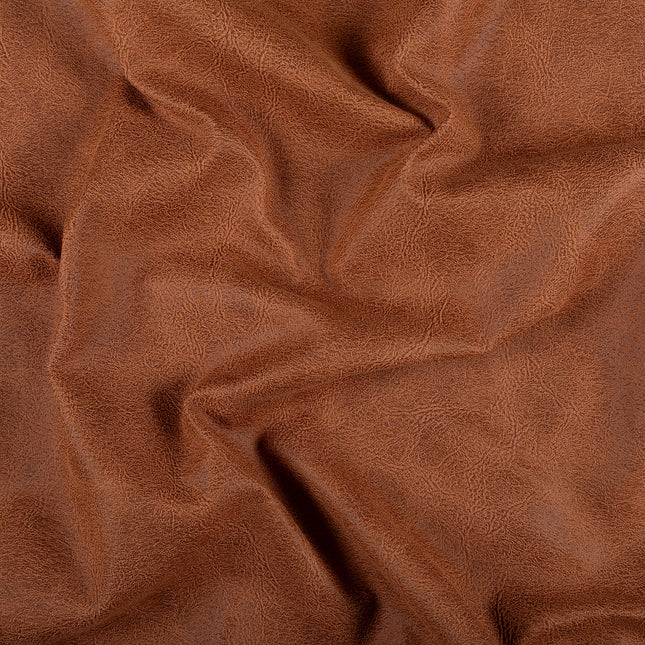 Rust Colour Leather Texture Suede Sofa and Chair Fabric