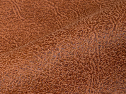 Rust Colour Leather Texture Suede Sofa and Chair Fabric