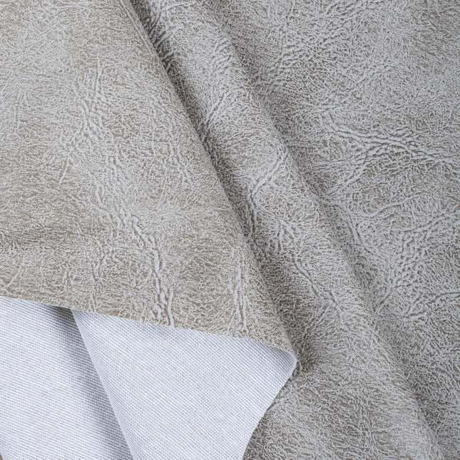 Cement Grey Colour Leather Texture Suede Sofa and Chair Fabric