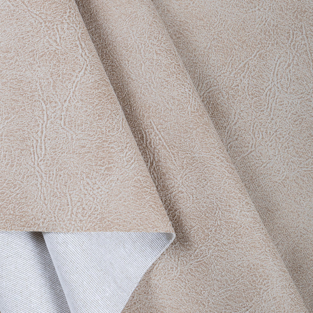 Light Beige Colour Leather Texture Suede Sofa and Chair Fabric