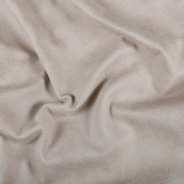 Light Beige Colour Leather Texture Suede Sofa and Chair Fabric
