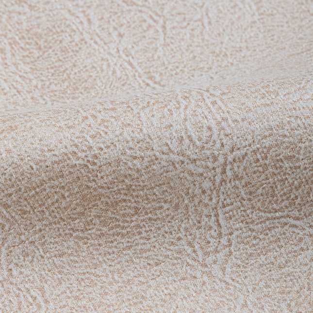 Light Beige Colour Leather Texture Suede Sofa and Chair Fabric