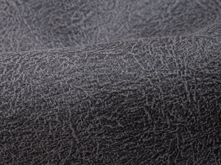 Medium Charcoal Grey Colour Leather Texture Suede Sofa and Chair Fabric