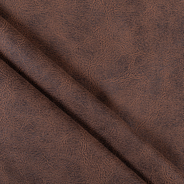 Bordeaux Brown Colour Leather Texture Suede Sofa and Chair Fabric