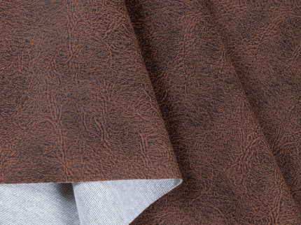 Bordeaux Brown Colour Leather Texture Suede Sofa and Chair Fabric