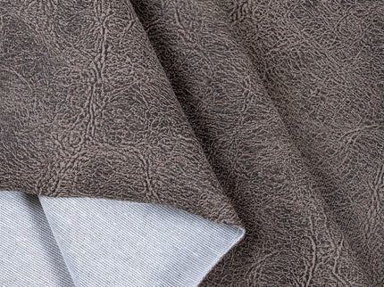 Olive Brown Colour Leather Texture Suede Sofa and Chair Fabric