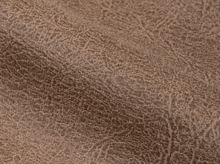 Chestnut Brown Colour Leather Texture Suede Sofa and Chair Fabric