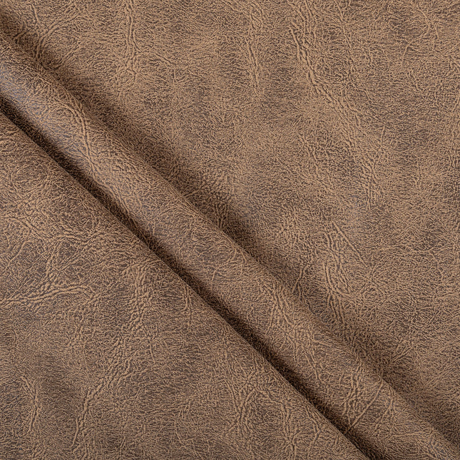 Mustard Brown Colour Leather Texture Suede Sofa and Chair Fabric