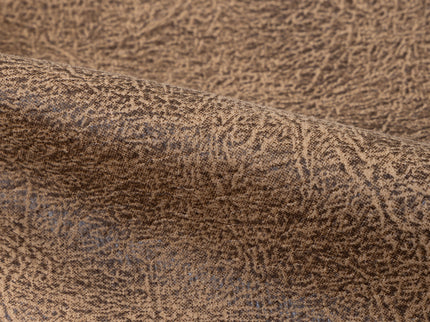 Mustard Brown Colour Leather Texture Suede Sofa and Chair Fabric