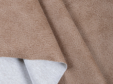 Camel Brown Colour Leather Texture Suede Sofa and Chair Fabric
