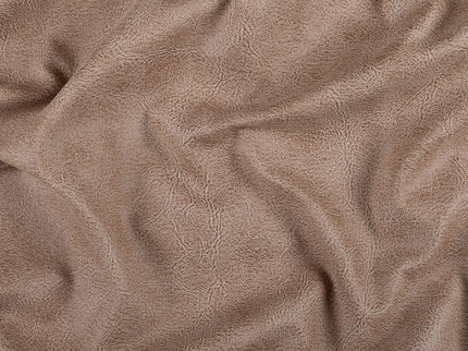 Camel Brown Colour Leather Texture Suede Sofa and Chair Fabric