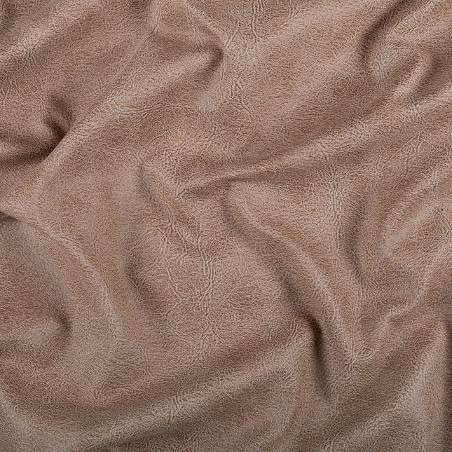 Camel Brown Colour Leather Texture Suede Sofa and Chair Fabric
