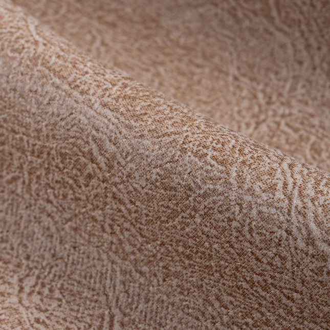 Camel Brown Colour Leather Texture Suede Sofa and Chair Fabric