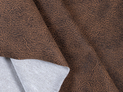 Tan Brown Colour Leather Texture Suede Sofa and Chair Fabric