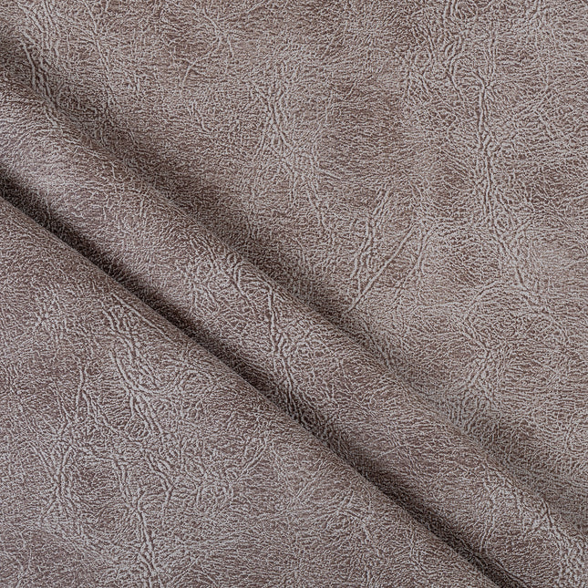 Greyish Brown Colour Leather Texture Suede Sofa and Chair Fabric