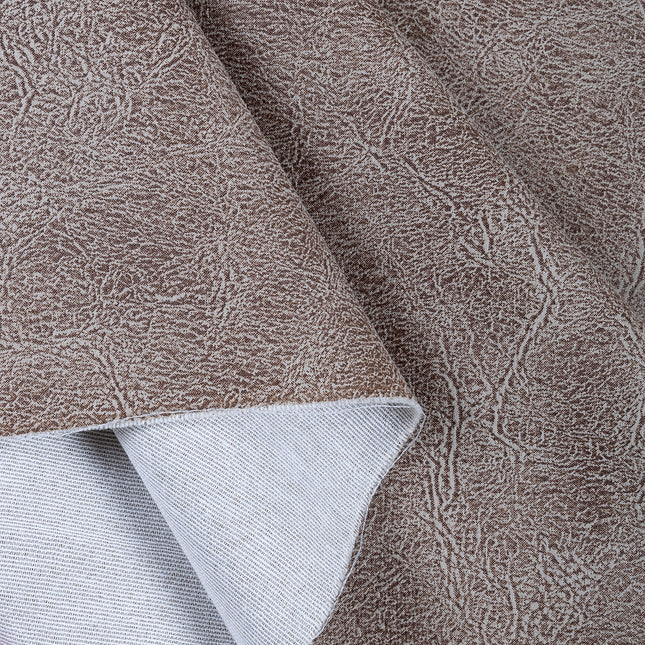 Greyish Brown Colour Leather Texture Suede Sofa and Chair Fabric