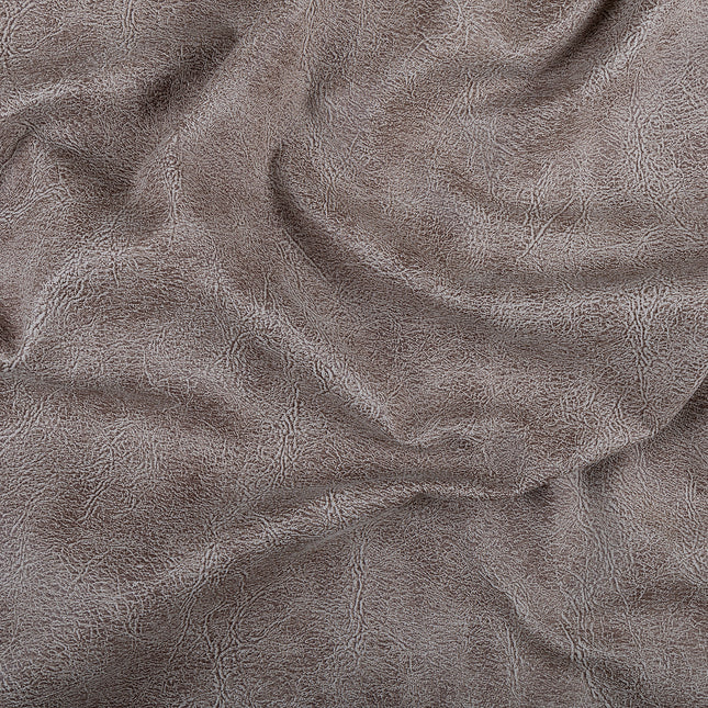 Greyish Brown Colour Leather Texture Suede Sofa and Chair Fabric