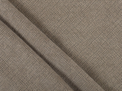 Light Olive Beige Colour Geometric Pattern Velvet Flock Easy Clean Sofa and Chair Fabric