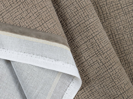 Light Olive Beige Colour Geometric Pattern Velvet Flock Easy Clean Sofa and Chair Fabric