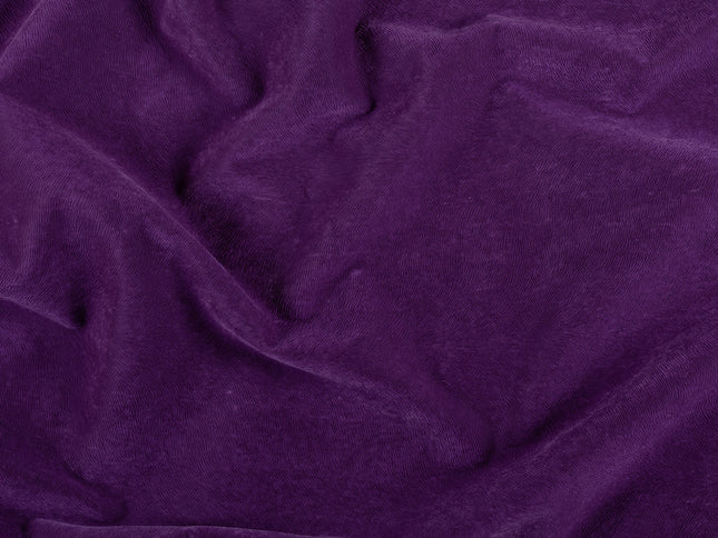 Magenta Colour Brushed Textured Velvet Flock Easy Clean Sofa, Chair and Curtain Fabric