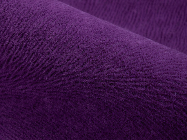 Magenta Colour Brushed Textured Velvet Flock Easy Clean Sofa, Chair and Curtain Fabric