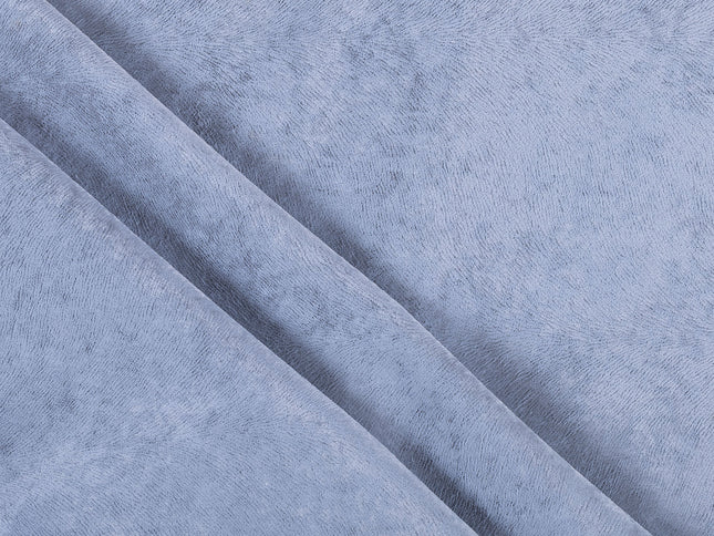 Silver Grey Colour Brushed Textured Velvet Flock Easy Clean Sofa, Chair and Curtain Fabric