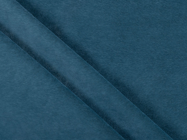 Teal Green Colour Brushed Textured Velvet Flock Easy Clean Sofa, Chair and Curtain Fabric