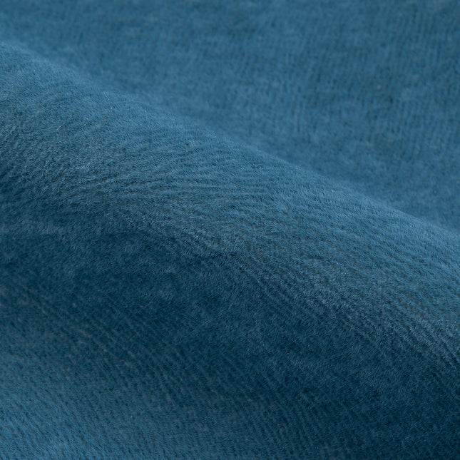 Teal Green Colour Brushed Textured Velvet Flock Easy Clean Sofa, Chair and Curtain Fabric