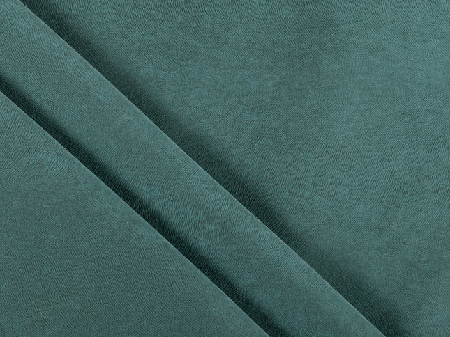 Leafy Green Colour Brushed Textured Velvet Flock Easy Clean Sofa, Chair and Curtain Fabric