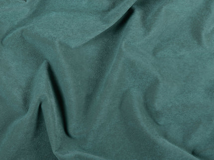 Leafy Green Colour Brushed Textured Velvet Flock Easy Clean Sofa, Chair and Curtain Fabric