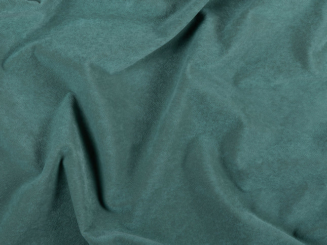 Leafy Green Colour Brushed Textured Velvet Flock Easy Clean Sofa, Chair and Curtain Fabric