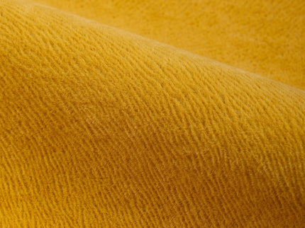 Mustard Yellow Colour Brushed Textured Velvet Flock Easy Clean Sofa, Chair and Curtain Fabric